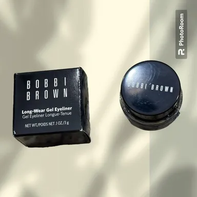 Bobbi Brown Long-Wear Gel Eyeliner, Color 1 Black Ink, Full Size 3 G New