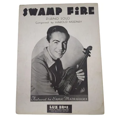 Swamp Fire Sheet Music Piano Solo Featured by Enric Madriguera