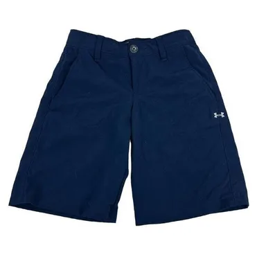 Under Armour Youth Boys Loose Fit Heatgear Shorts Size S Blue