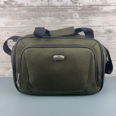 Dockers Carry On Overnight Bag With Shoulder Strap Green, 15x10x5 In.
