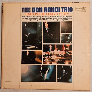 Don Randi Trio - "Live" On The Sunset Strip! (LP, Album, Mono, Promo) (Reprise