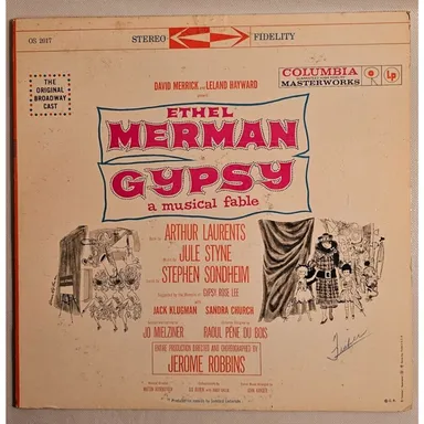 Ethel Merman - Gypsy - A Musical Fable (LP, Album) (Columbia Masterworks)