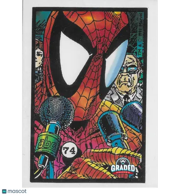 1991 Spider-Man Webs Stickers 74 Todd McFarlane