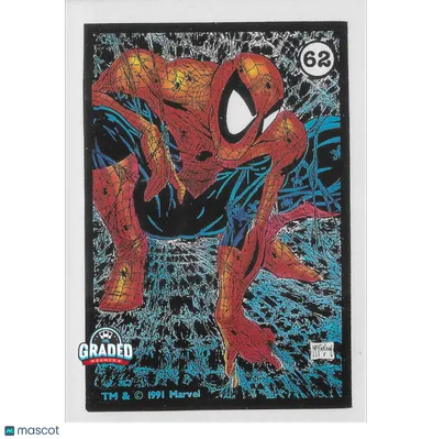 1991 Spider-Man Webs Stickers 62 McFarlane 