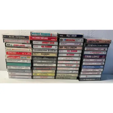 Music Cassette Collection Lot of 50 Music Albums (Lot 452)