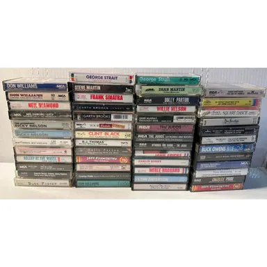 Music Cassette Collection Lot of 50 Music Albums (Lot 453)