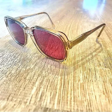 Vintage Safilo Contempora Made in Italy Amber Sunglasses