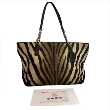 Coa Zebra Coach shoulder bag