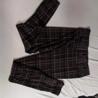 No Boundaries Plaid Pants, Small Size, Checkered Trousers, Girl's Casual Pants