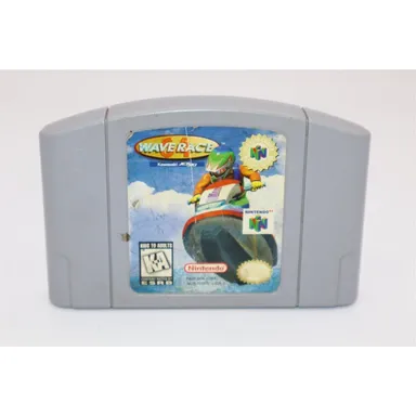 AUTHENTIC - NINTENDO 64 - VIDEO GAME - / N64 - WAVE RACE 64 -