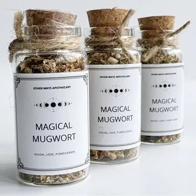 Magical Mugwort Ritual Loose Herbal Incense Blend for Vision & Purification