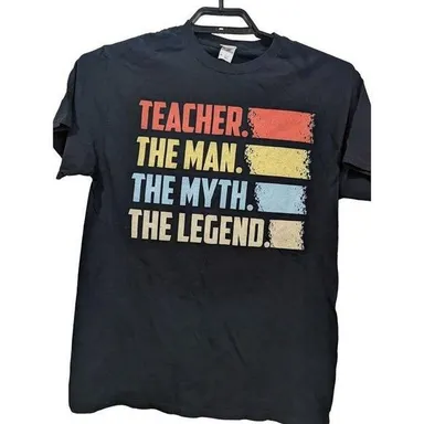 Fruit of the Loom size M Teacher the man the myth the legend tee shirt