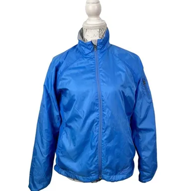 Marmot Women Lightweight Lined Packable Blue Hiking Jacket Size M 