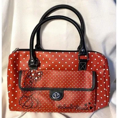 Disney Parks Minnie Mouse Polka Dot Handbag Red White & Black