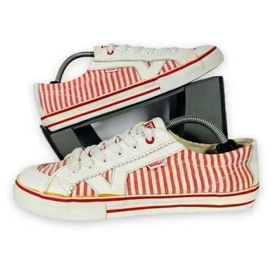 Vintage Vans Tory 2002 Collector Pinkish-Red / White Stripe VN-0XFQ3F9 Women's 8