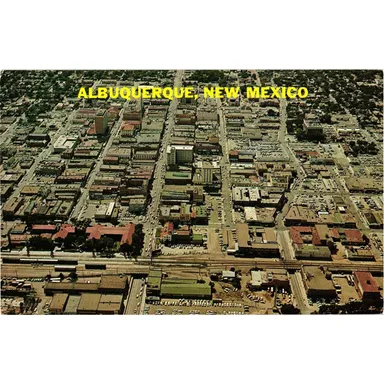 Downtown Albuquerque New Mexico Vintage Postcard Unposted