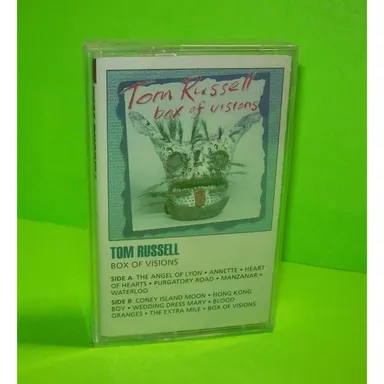 Tom Russell ‎ Box Of Visions 1992 Original SEALED Cassette Tape Country Folk