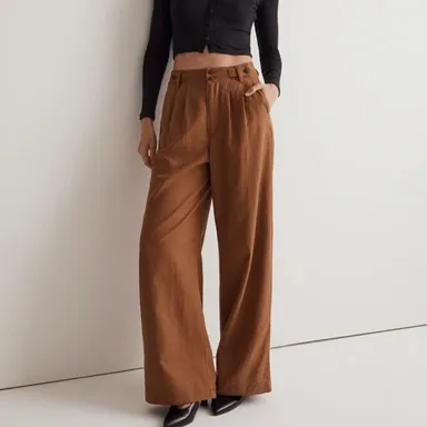 Madewell The Petite Harlow Wide Pants Size P4