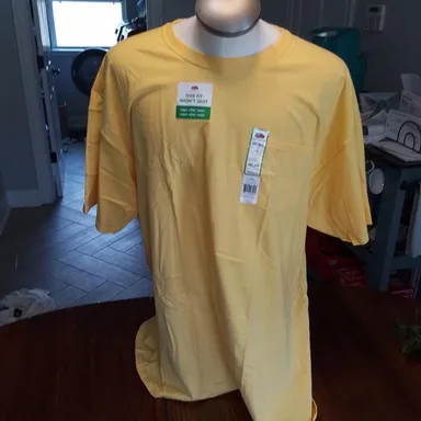 Fruit of the Loom Yellow T-Shirt 3XL, New with Tags, Plus Size Shirt, Unisex Top