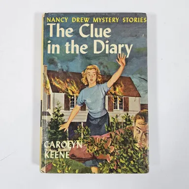Nancy Drew The Clue in the Diary #7 Vintage Hardback Matte Picture Cover 1972