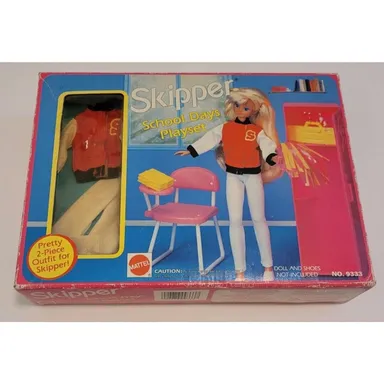 Vintage Barbie Skipper School Days Playset 1992 New In Sealed Box Set 9333