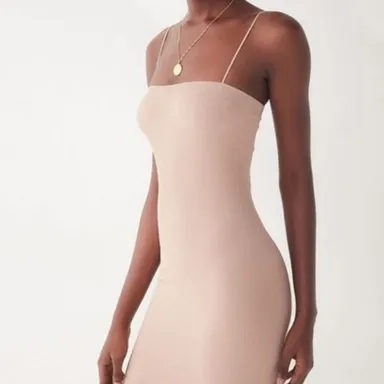 Urban Outfitters Out From Under Beige Explain It All Slip Bodycon Dress M