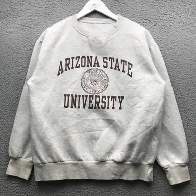 Arizona State University Sun Devils Sweatshirt Mens Medium College Graphic Gray 