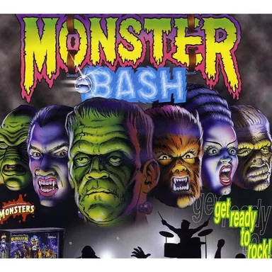 Monster Bash Pinball Flyer Halloween Monsters Dracula Creature Mummy 1998 