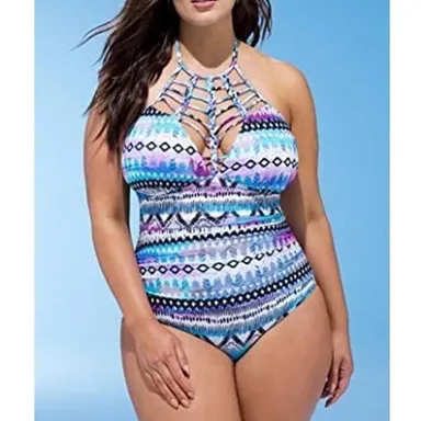 Swimsuits for All Trailblazer One-Piece Swimsuit Tribal 10
