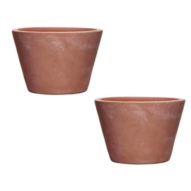 7.9 in. x 5.2 in. Terracotta Clay Pots (Case of 2) Southern Patio - Free Ship