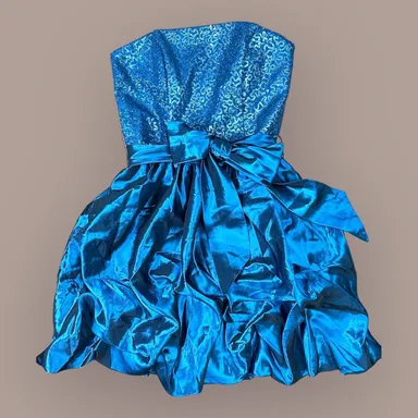 Jessica McClintock for Gunne Sax Vintage Blue Formal dress Size 1