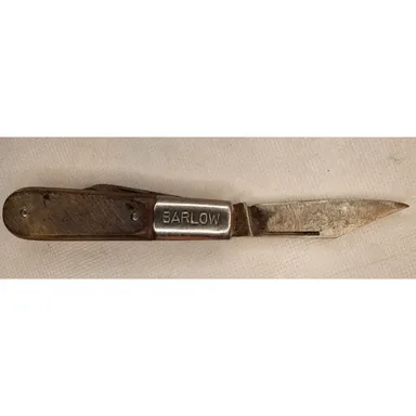 Vintage Barlow Folding Pocket Knife With Multiple Options