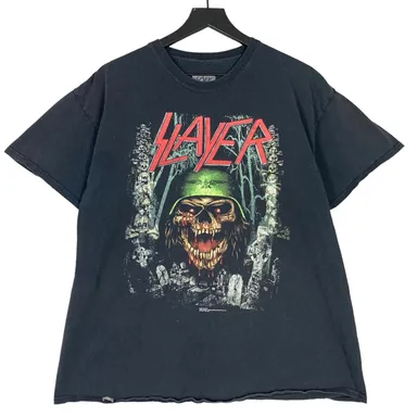 Slayer 'Do You Want To Die?' Black T-Shirt Unisex Adult L Metal Band Graphic