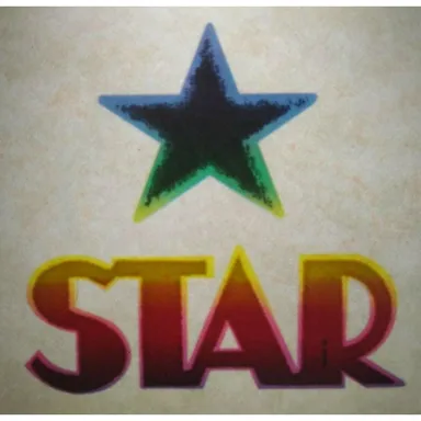 Star Rainbow Screamin Gleamin Glitter Iron-On Decal Donruss Vintage Original