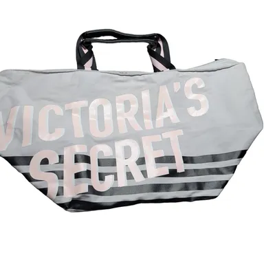 Victoria's Secret Striped Tote Weekender Bag