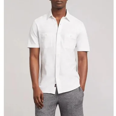 Faherty Short-Sleeve Knit Seasons Shirt  Mens Size L