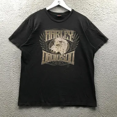 Harley Davidson Mountainview T-Shirt Men's Large L Short Sleeve Graphic Black