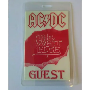 AC/DC Backstage Concert The Razors West Edge Glow In The Dark 1990 NOS Hard Rock