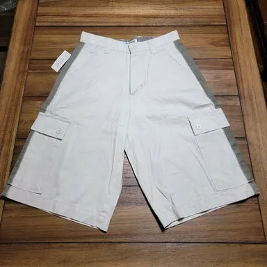Bugle Boy Authentics Boys Khakis Cargo Shorts - Size Large (16-18) NWT