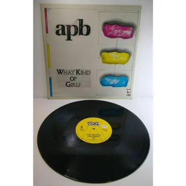 APB What Kind Of Girl? 12" Vinyl Record 1984 UK Import Post-Punk New Wave