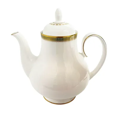 VTG Royal Doulton TEAPOT & LID 4 Cup Tea Pot Clarendon Bone China White H4993