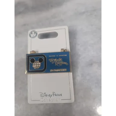 Disney Magic Kingdom Ticket Book Pin, 2008 Colored Tickets A-E, Hinged Souvenir
