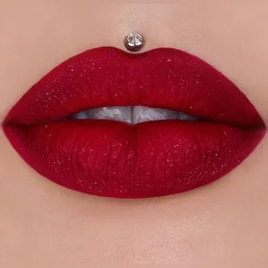 Jeffree Star-Velour Liquid Lipstick -  Hi, How are you? (Cherry red with Sparkle