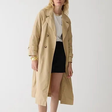 J.Crew Relaxed Heritage Trench Coat in Chino Size S