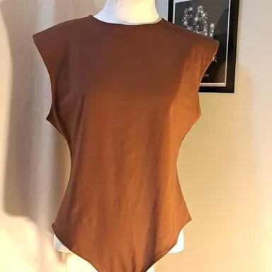 Women's Bodysuit with Padded Shoulders