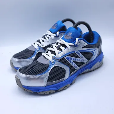New Balance 635 Lace Up Sneaker Shoe Youth Boys Size 5.5 KJ635SBY Gray Blue