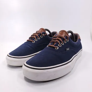 Vans Off The Wall Lace Up Athletic Sneaker Shoe Mens Size 10 721356 Blue Brown
