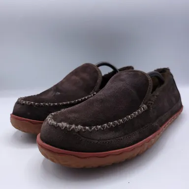 LL Bean Comfort Slip On Slide House Shoe Slipper Mens Size 11 1002664 Brown