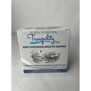 Tranquility PRO Anti-Snoring Mouth Guard - Adjustable Mouthpiece - Night - NEW