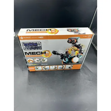 New Elenco Teach Tech Mech 5 Mechanical Robot Coding Kit Model Building open box